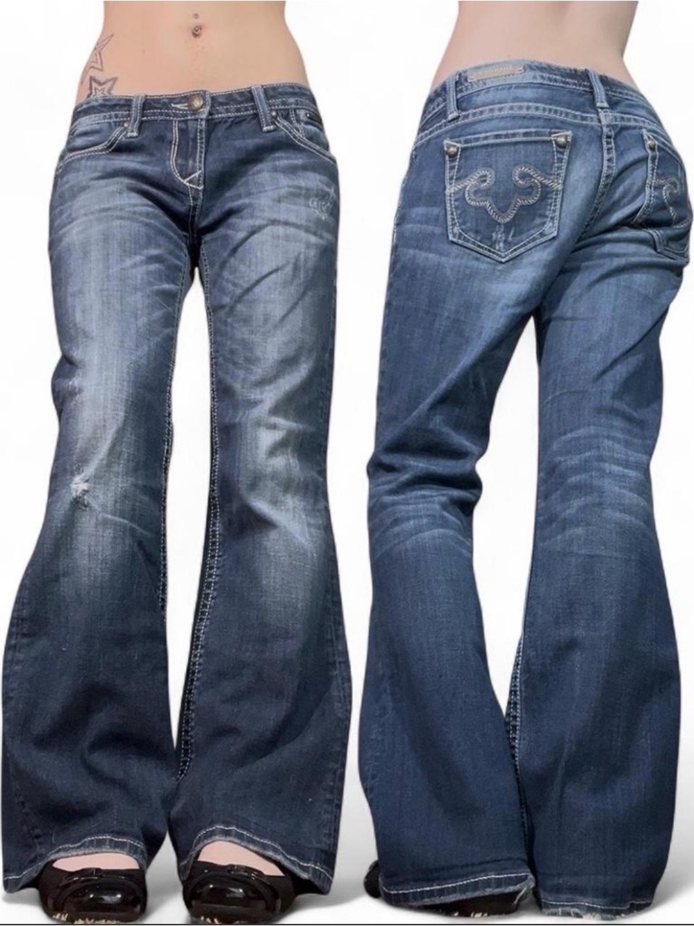 2000s RE ROCK for Express Y2K Bootcut Jeans size 6